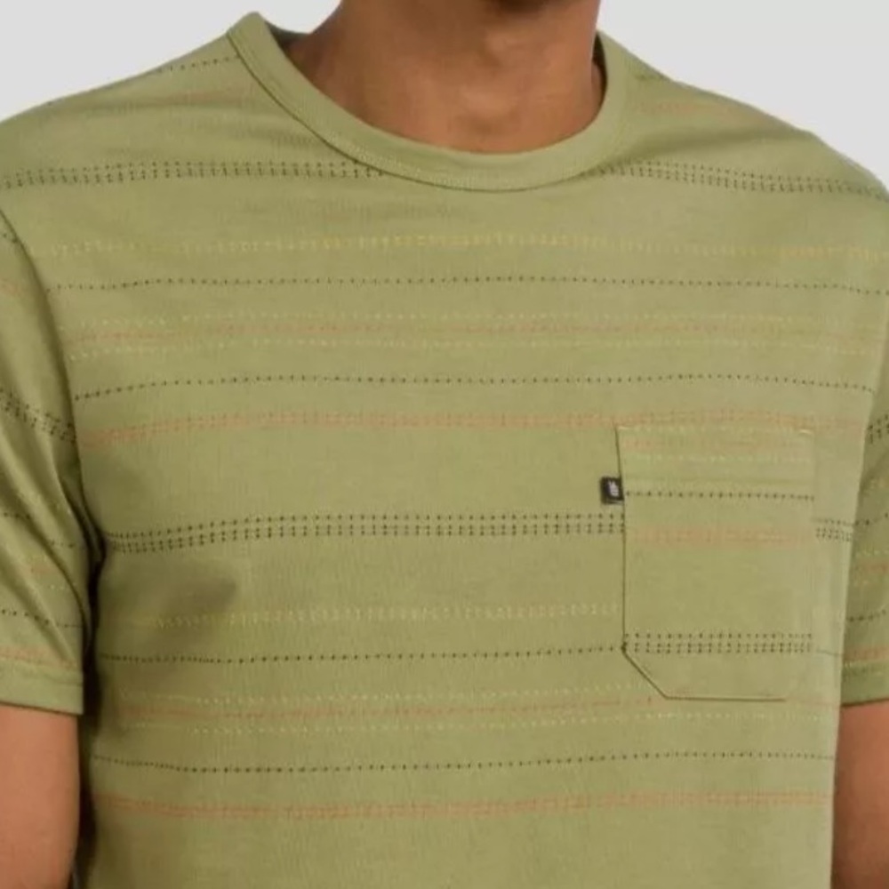 Junk Food Men's Green Striped Shor Sleeve Tee Shirt Size XL - Picture 3 of 13